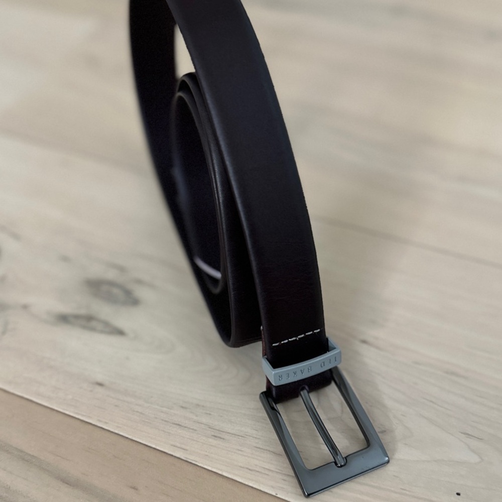 Ted Baker Eastwood Formal Leather Belt in Brown (Size 38)